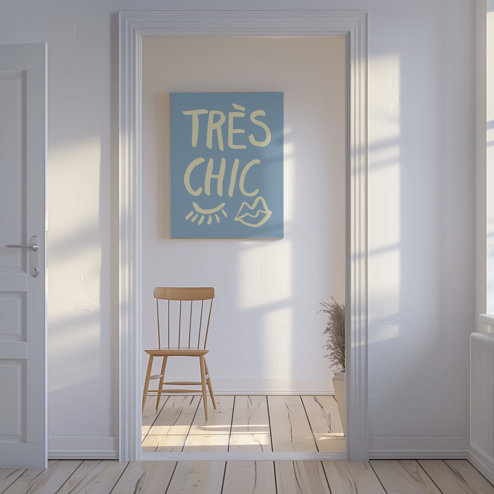 Très Chic Blue | Canvas