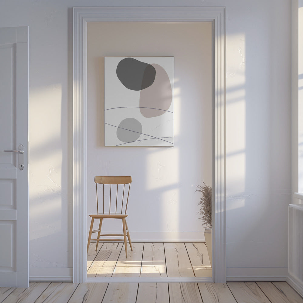 New Shapes Beige 03 | Canvas