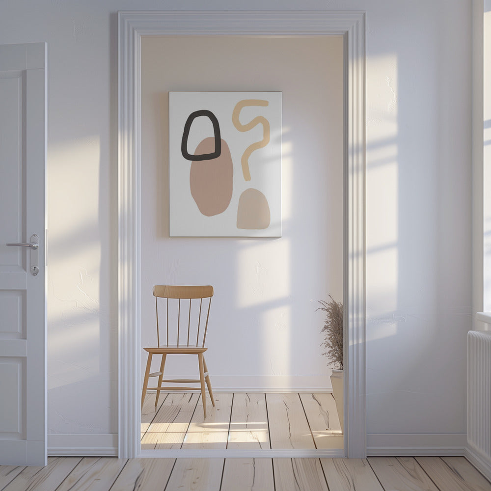 Minimalist Shapes and Earthy Tones | Canvas