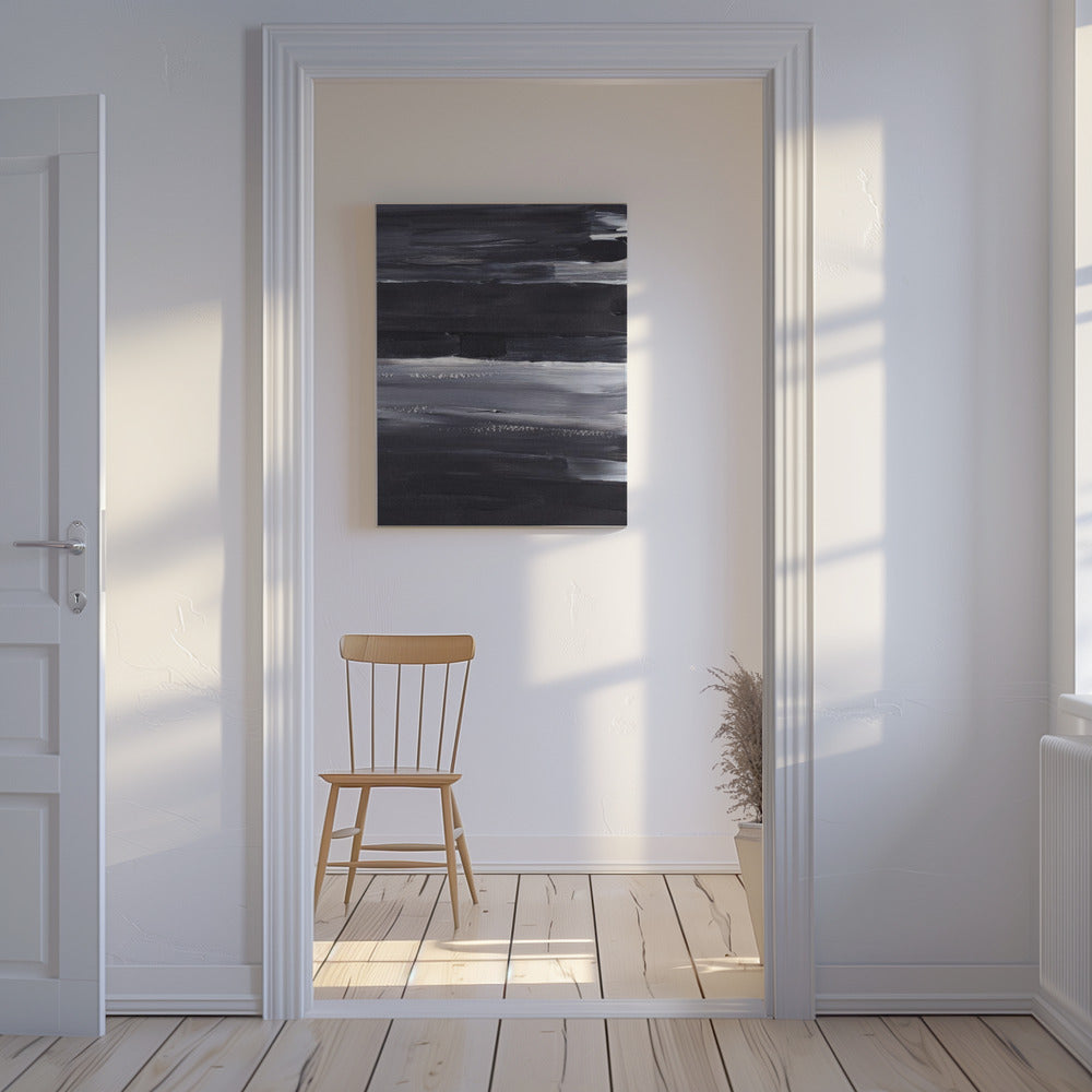Expressive Monochrome Strokes | Canvas