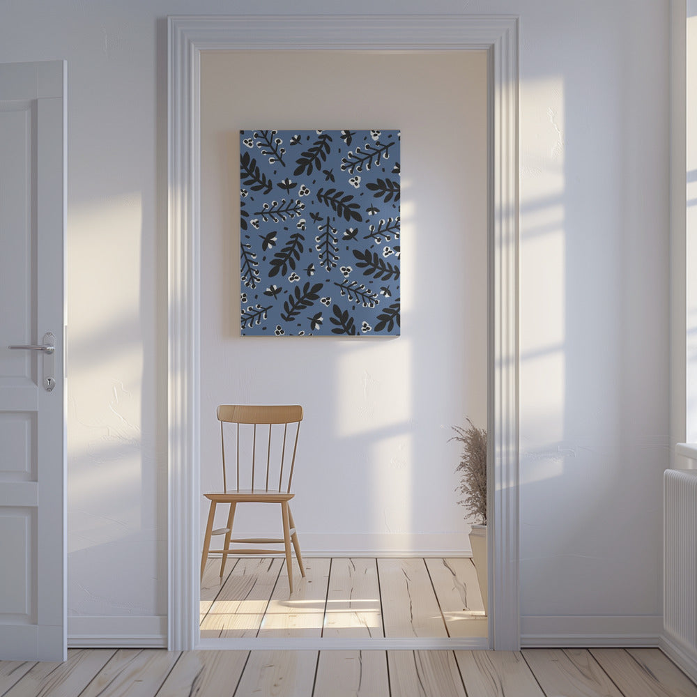 Leafy Nightscape | Canvas