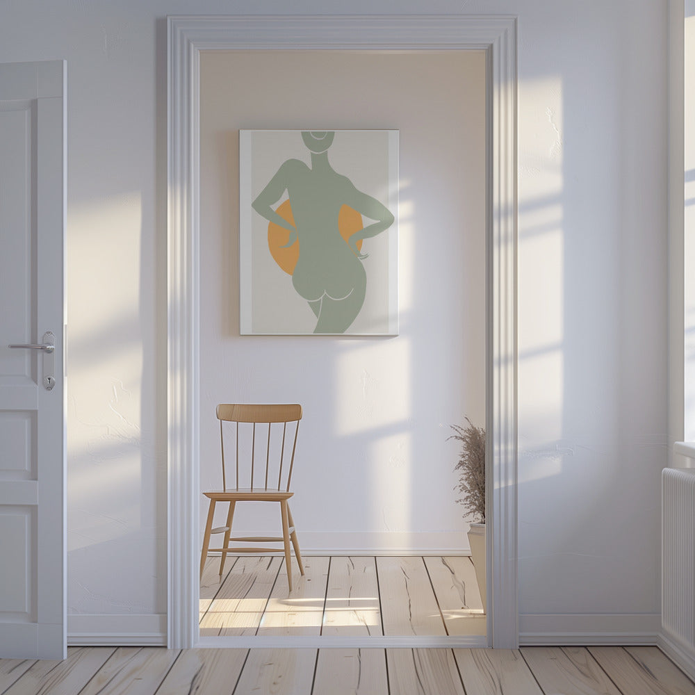 Green Woman | Canvas