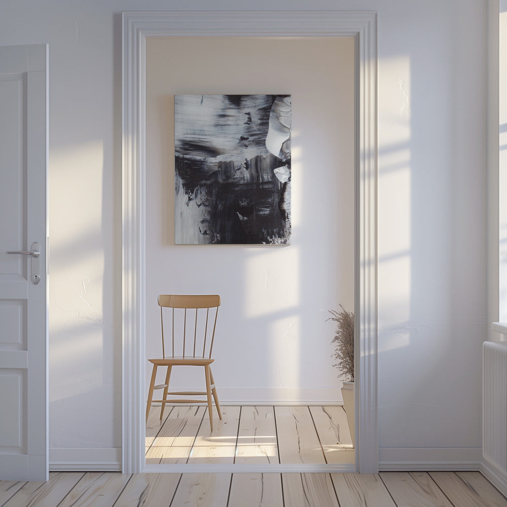 Monochrome Whirl | Canvas