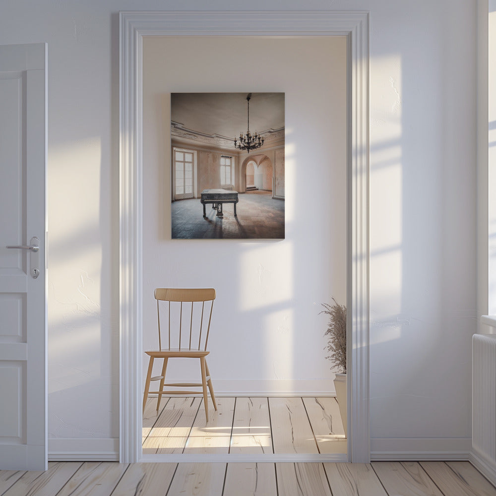 Piano in an Abandoned Castle | Canvas