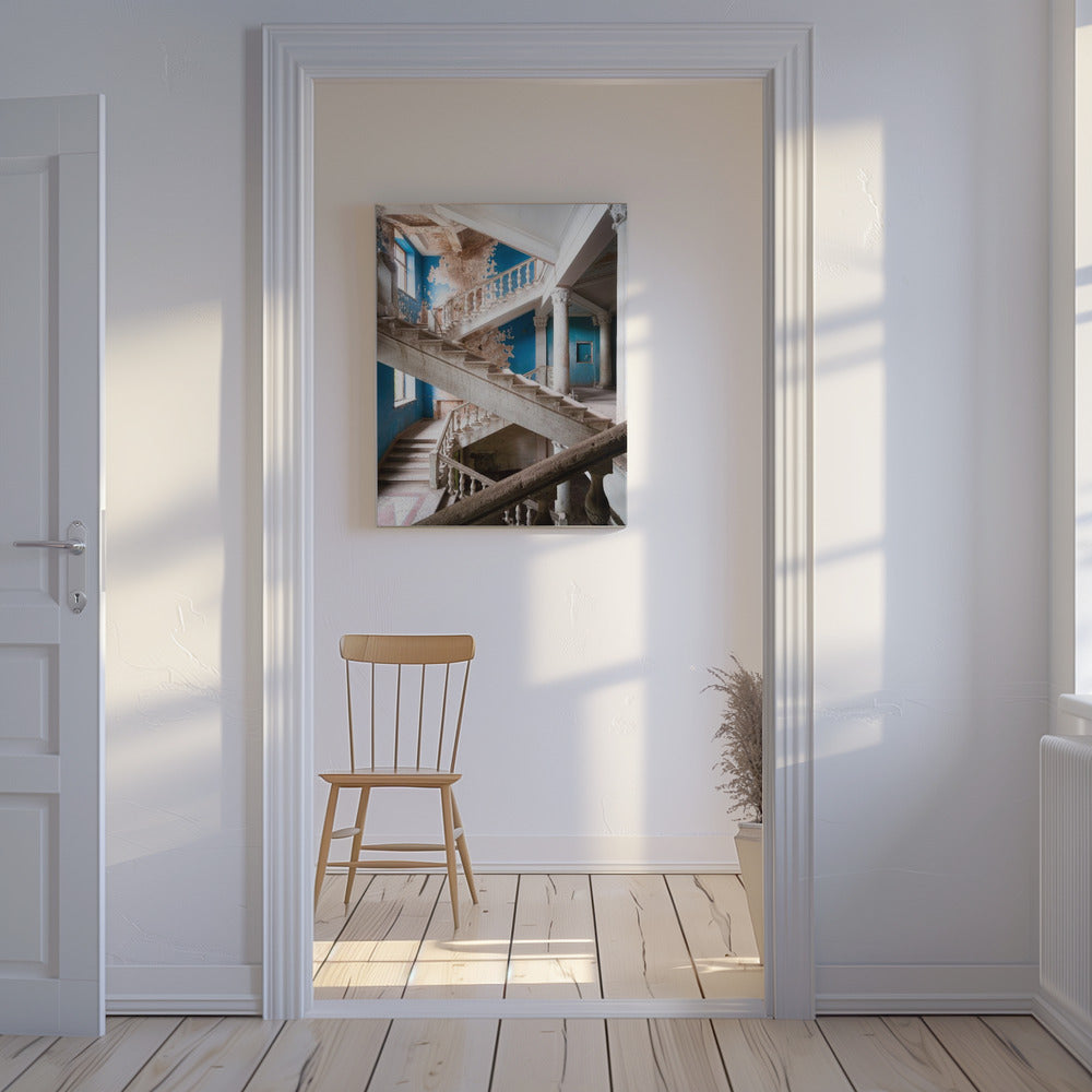 Blue Staircase | Canvas