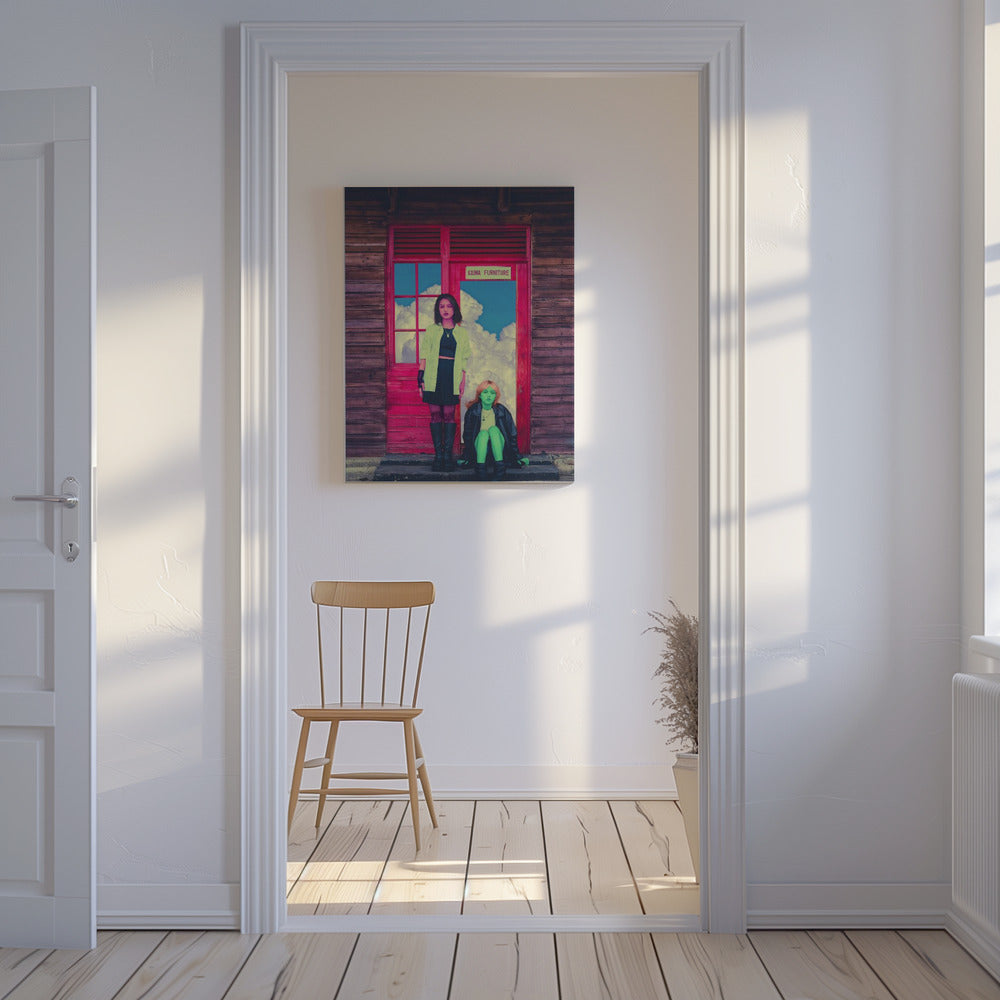 Pink & Green | Canvas