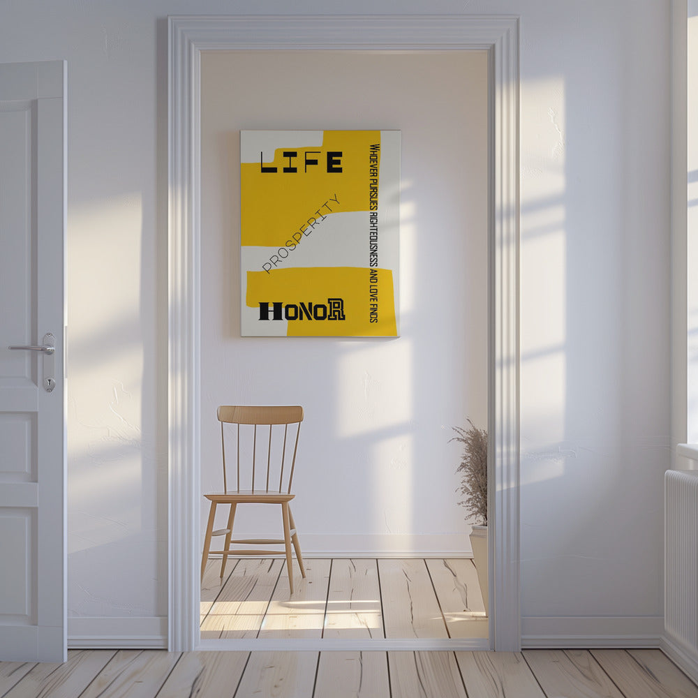 Bible verse - Life prosperity and Honor | Canvas