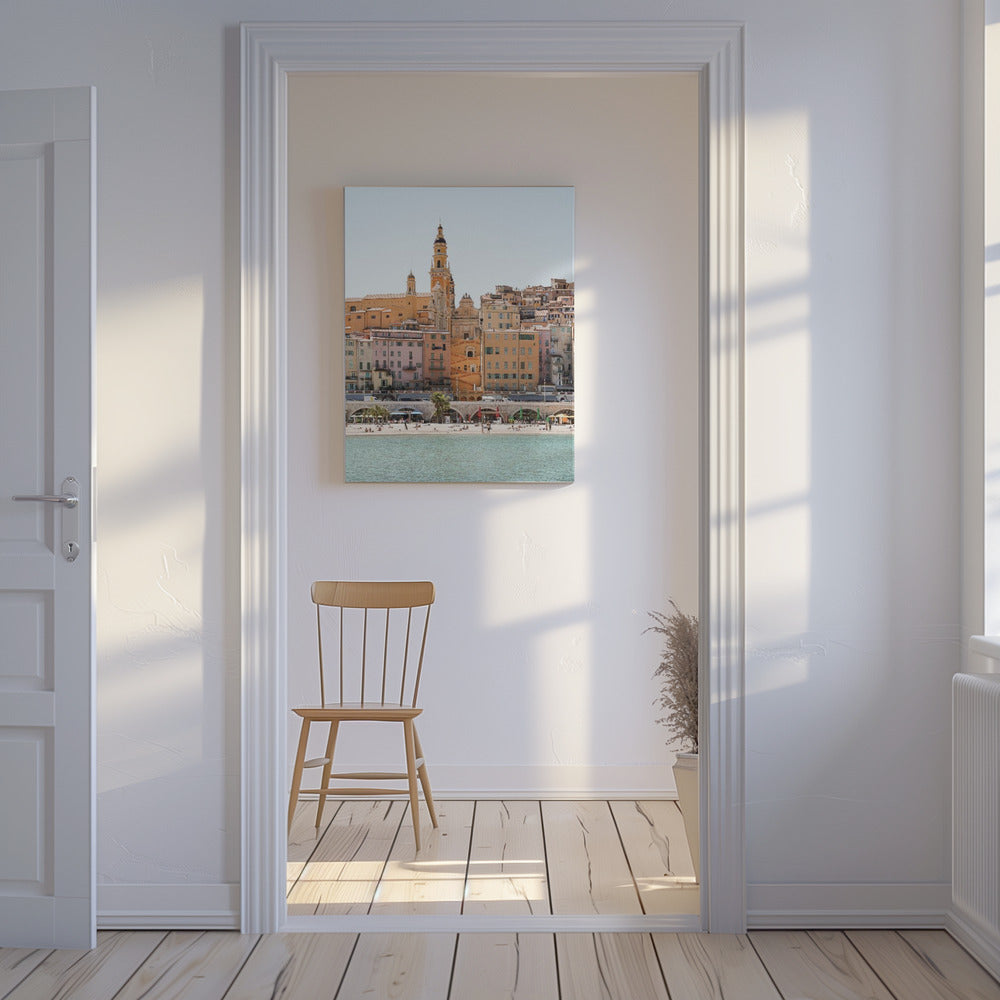 Skyline of Menton | Canvas