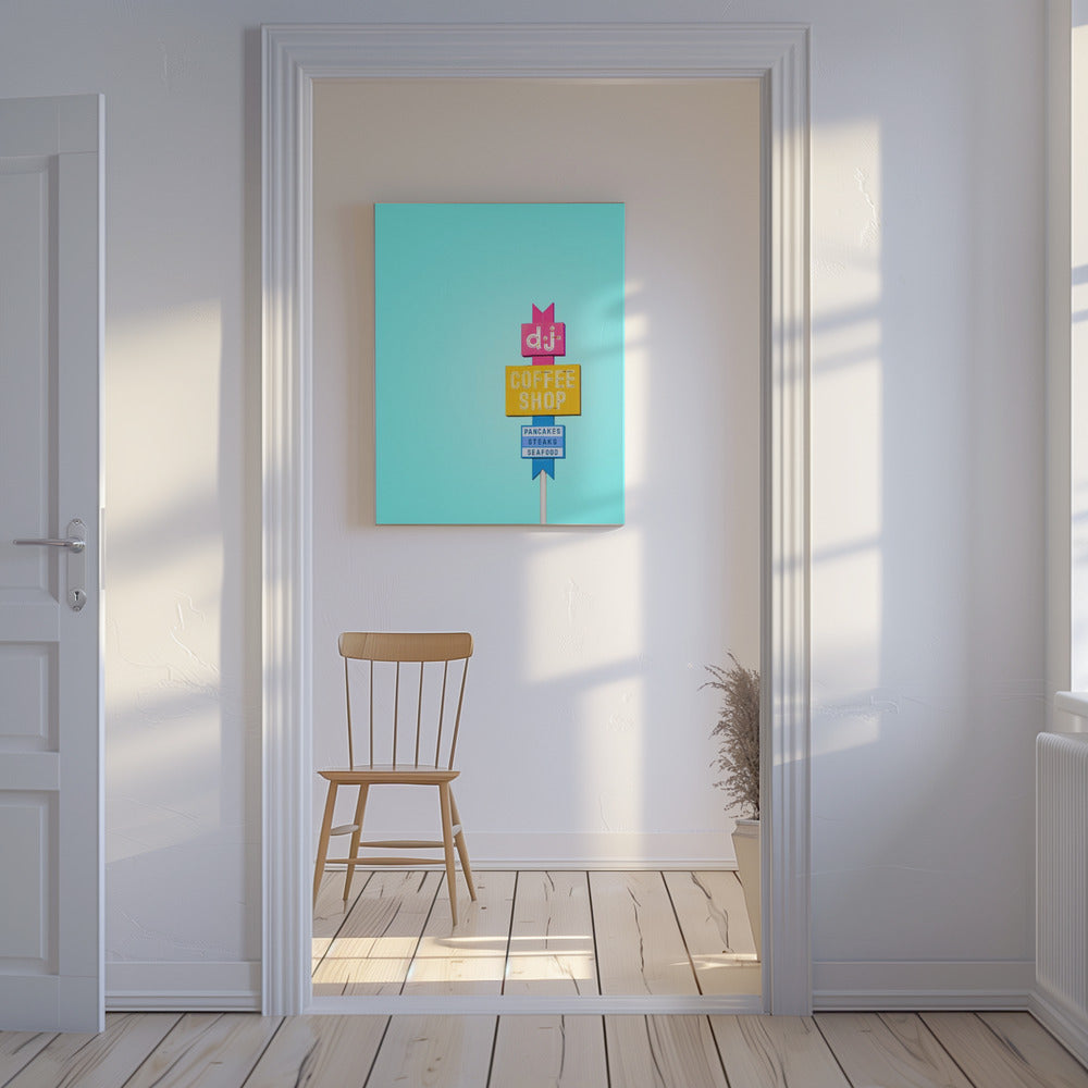 DJ Coffeeshop Sign | Canvas