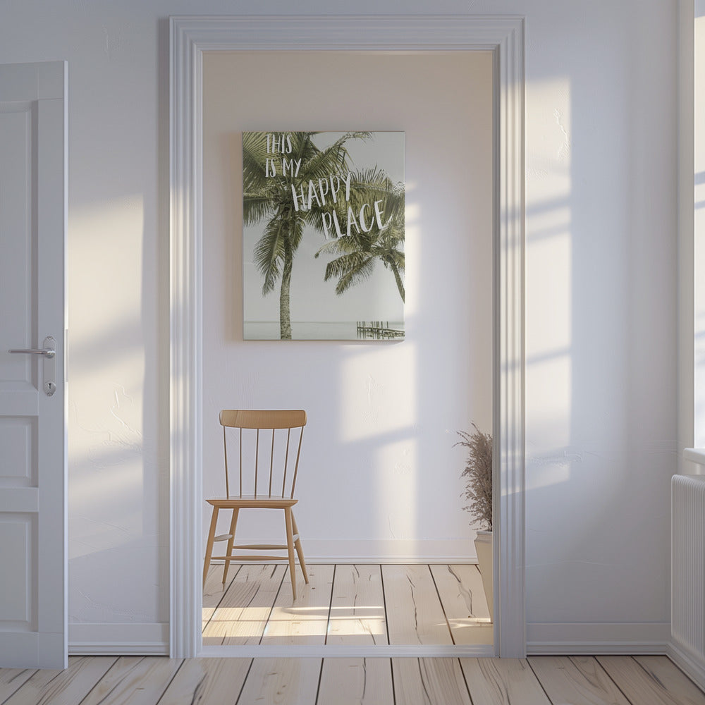 This is my happy place | Oceanview | Canvas