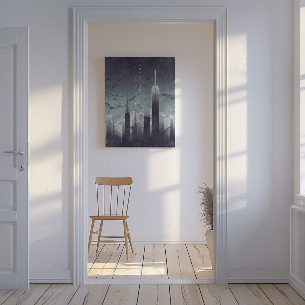 Graphic Art SKYHIGH Vintage Look | Canvas