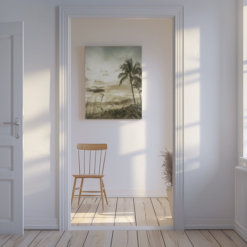 BONITA BEACH Vintage Sunset | Canvas