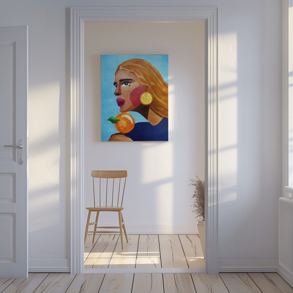 Woman With Orange | Canvas