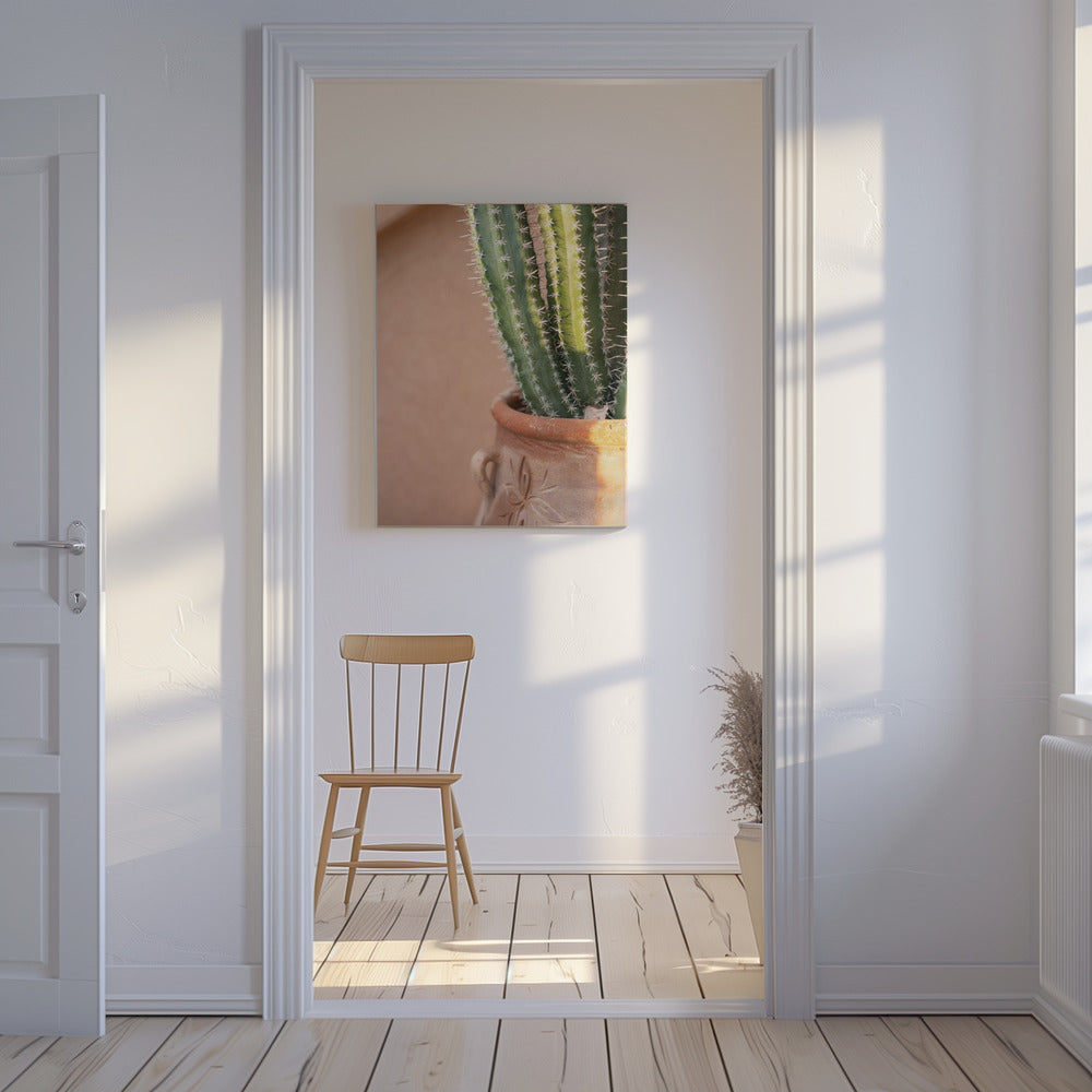 Green On Orange | Marrakech Travel Photography | Canvas