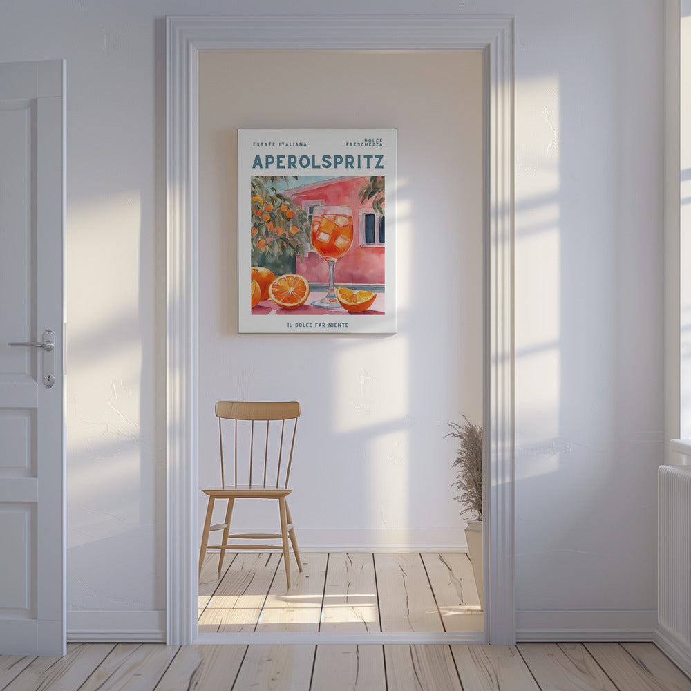 Aperol Spritz, Aquarell, Fresh | Canvas