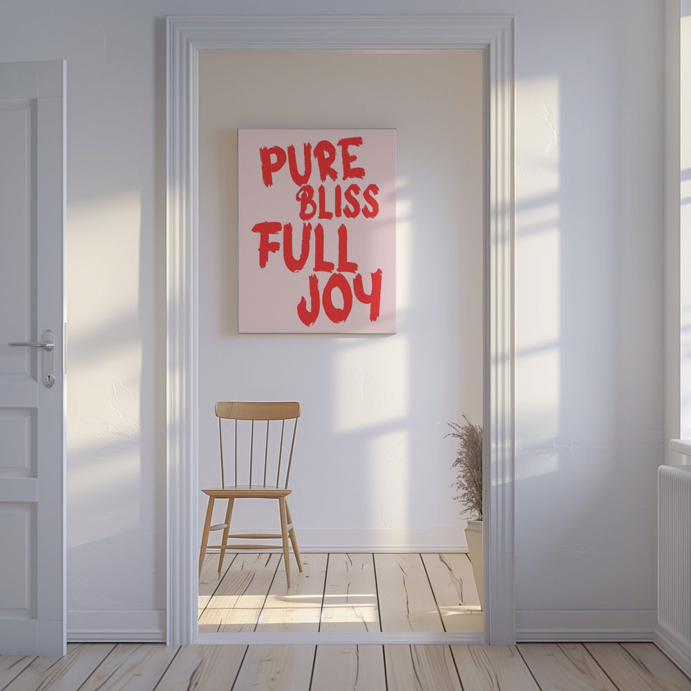 Pure bliss, full joy | Canvas