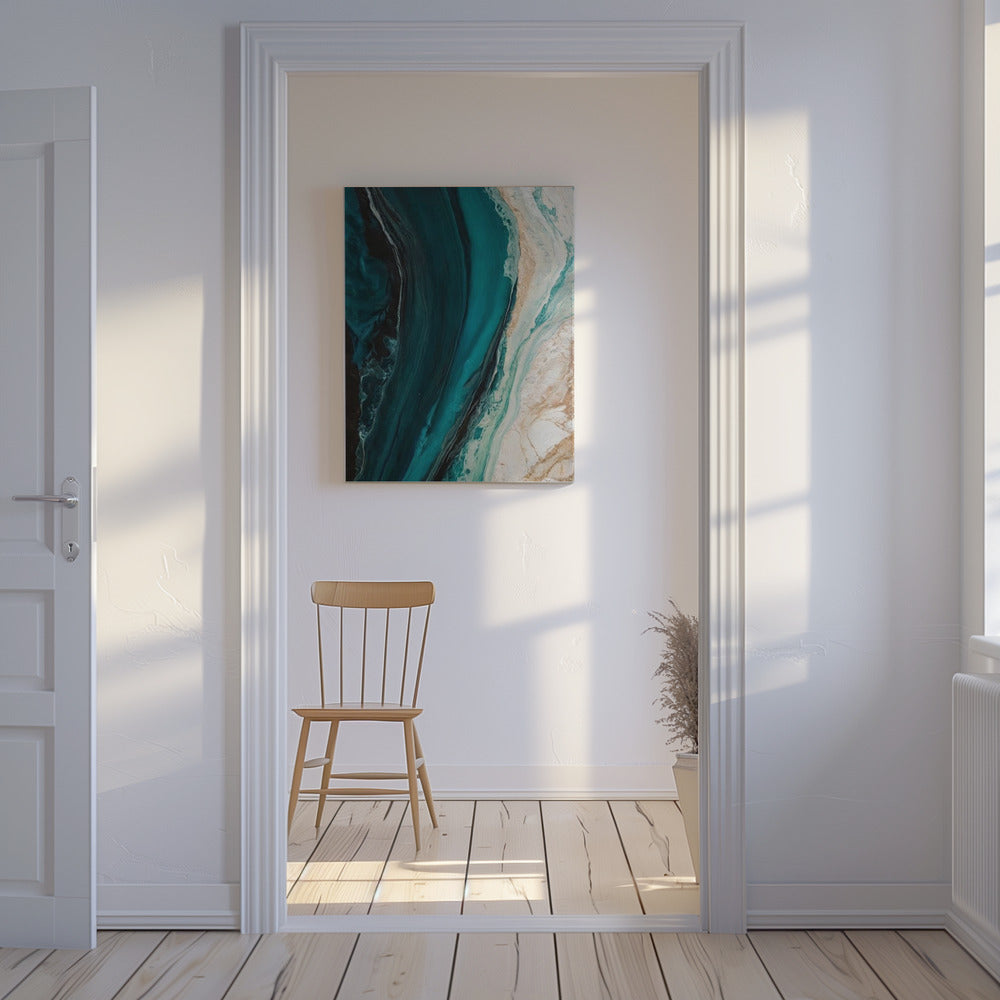 Oceanic Marble Flow | Canvas