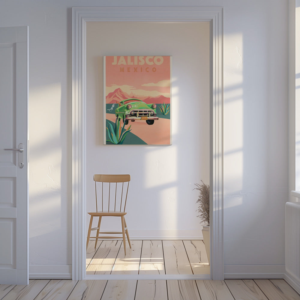 Jalisco Mexico Vintage Travel Poster | Canvas