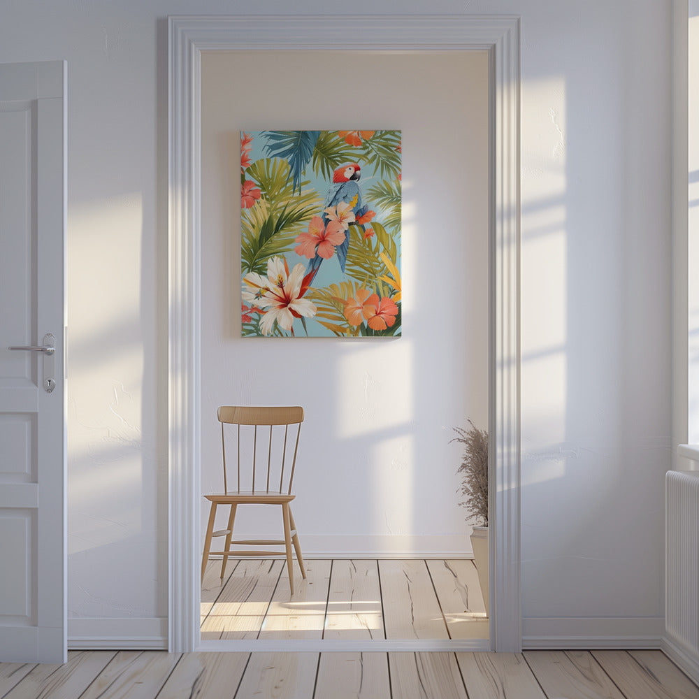 Macaw Tropical Solitude | Canvas