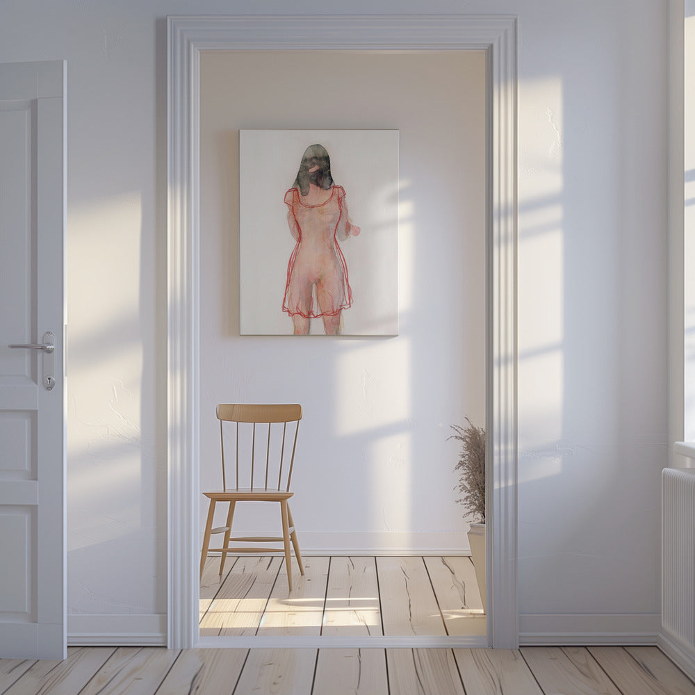 Figure Study (red Dress) | Canvas