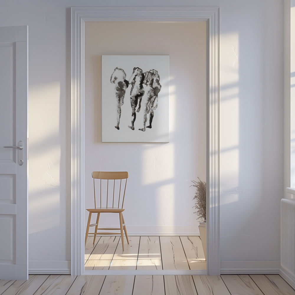 Four Figures (nach Muybridge) Enhanced Sr | Canvas