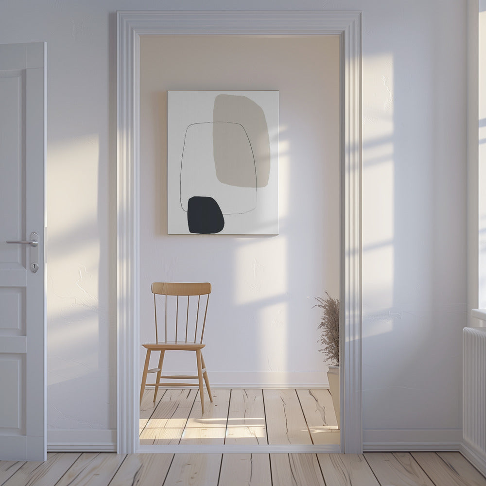 Organic Shapes In Neutral Tones | Canvas