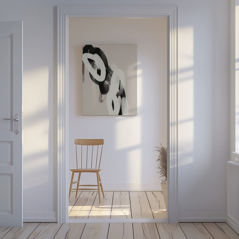 Monochrome Loops | Canvas