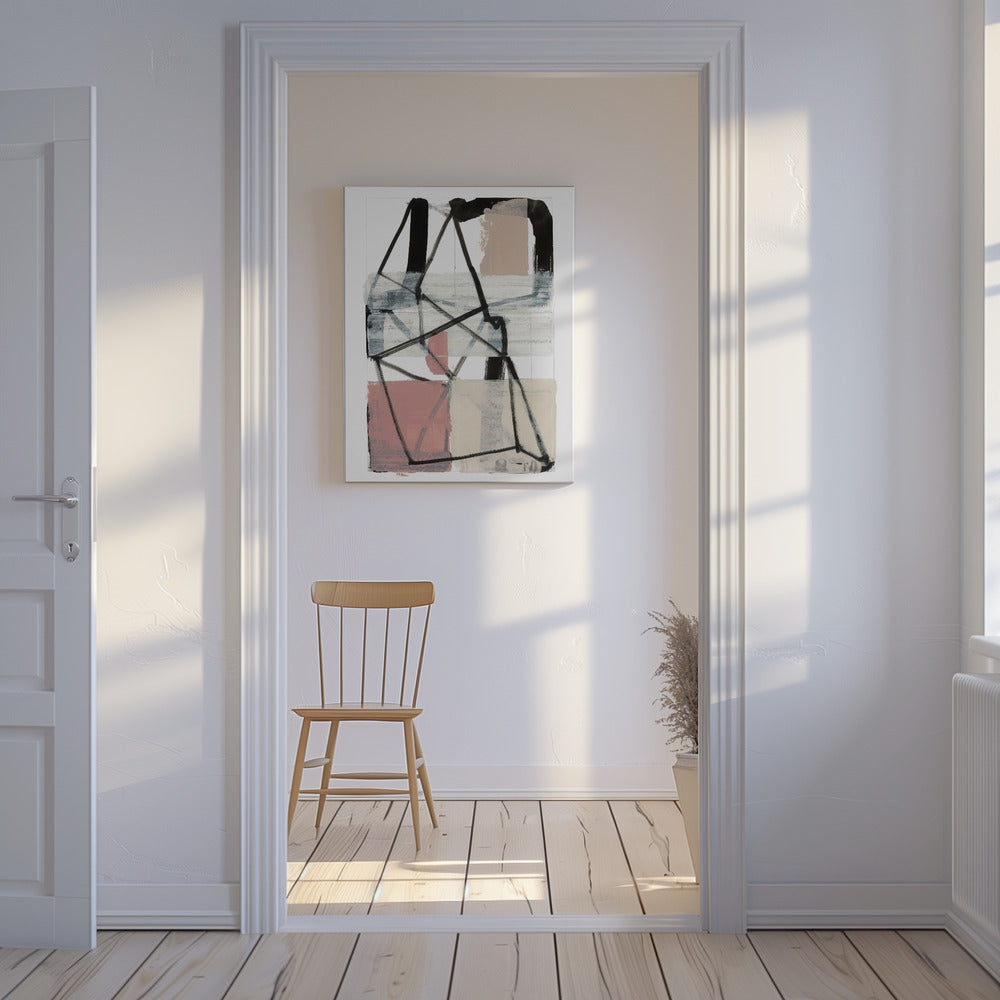 Line Art Patchwork Print No 1 | Canvas