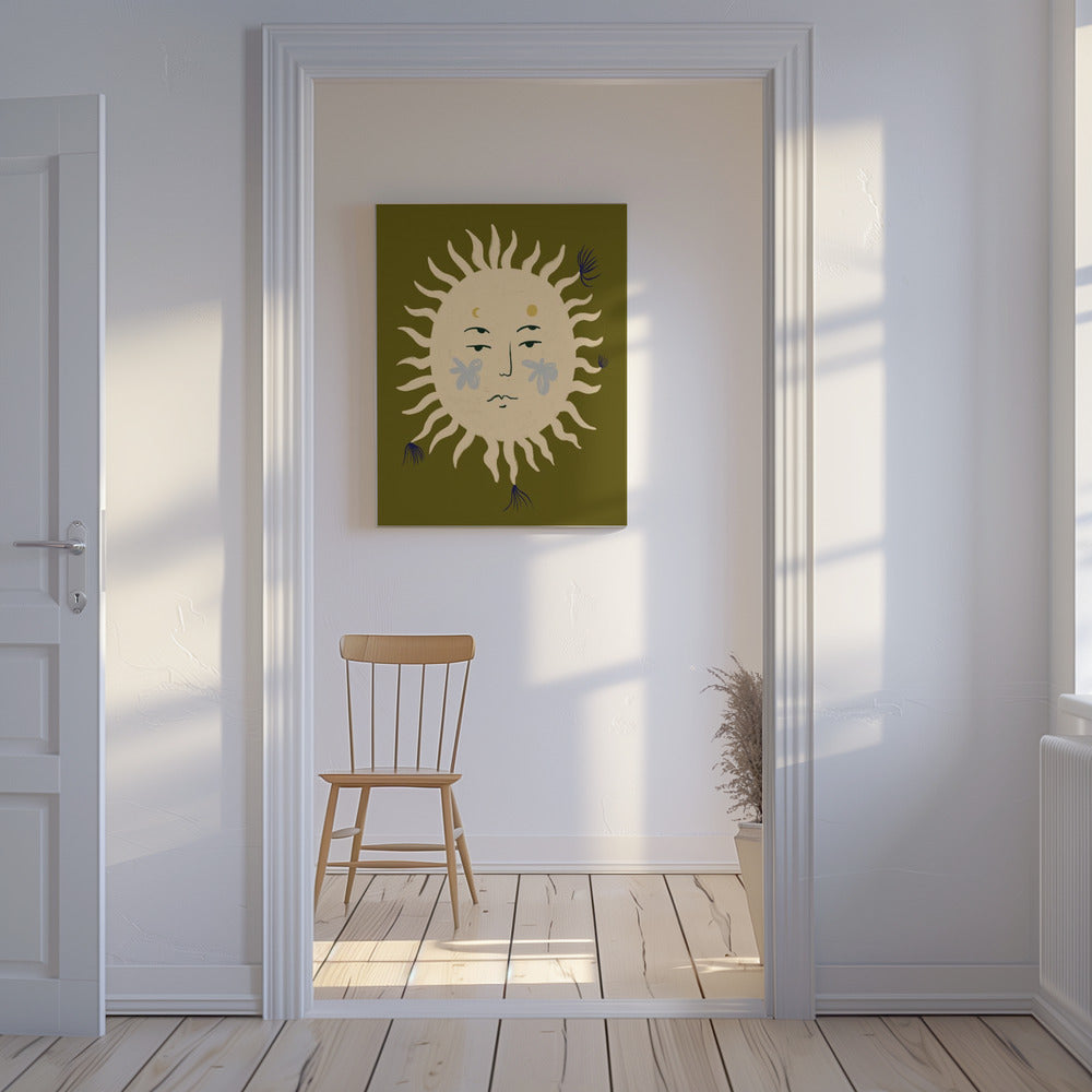 Sun's Serene Face | Canvas
