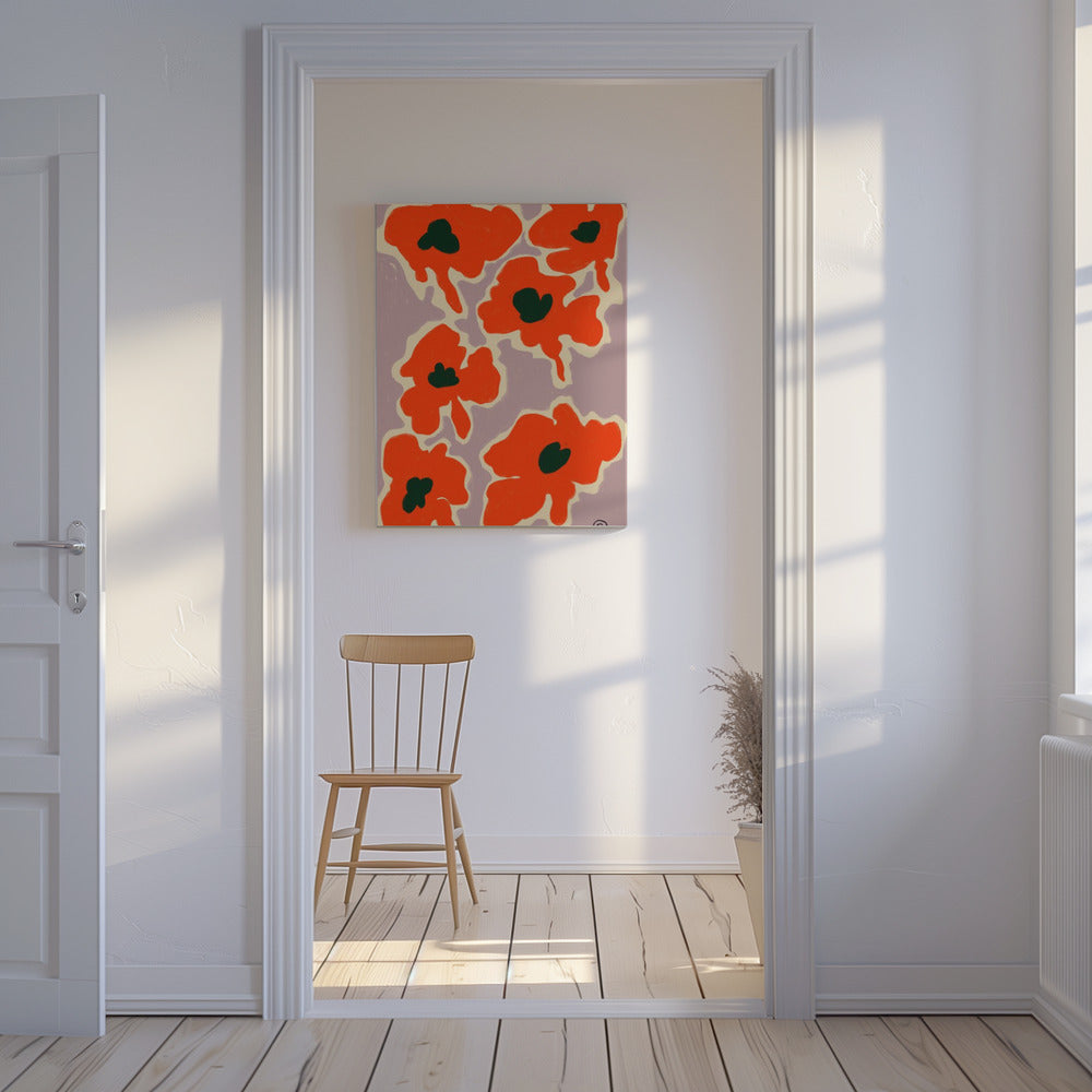 Vibrant Poppy Flowers | Canvas