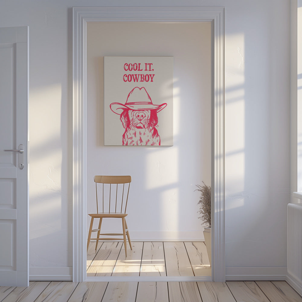 Cool it Cowboy Pink | Canvas