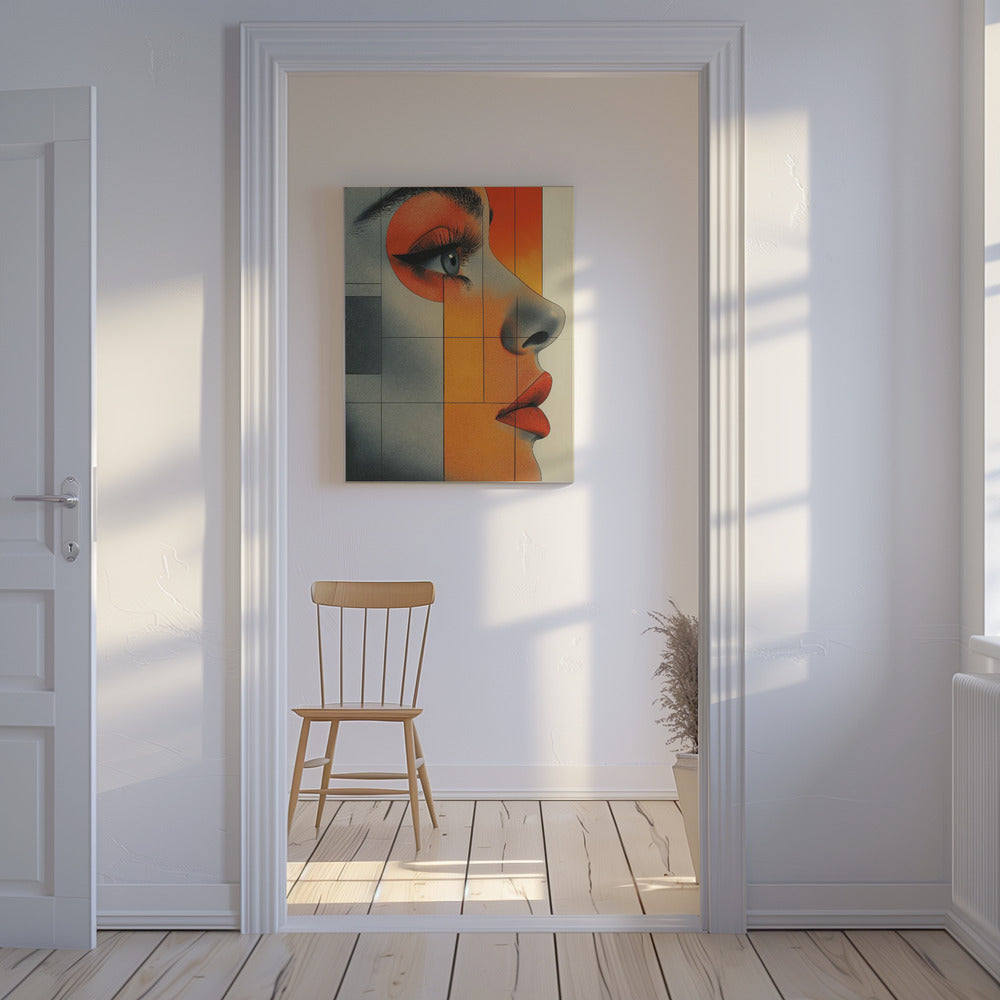 A Woman Face Vintage Poster (6) | Canvas