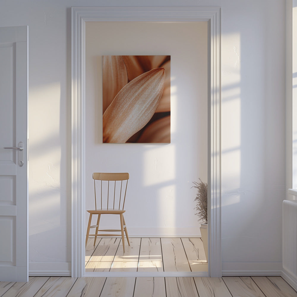 Amber Petal Elegance | Canvas