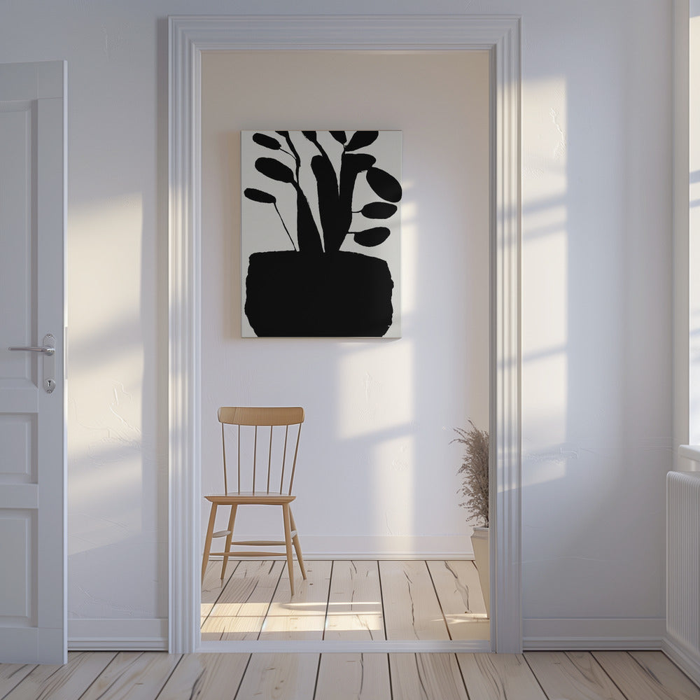 Potted Plant Silhouette No2 | Canvas