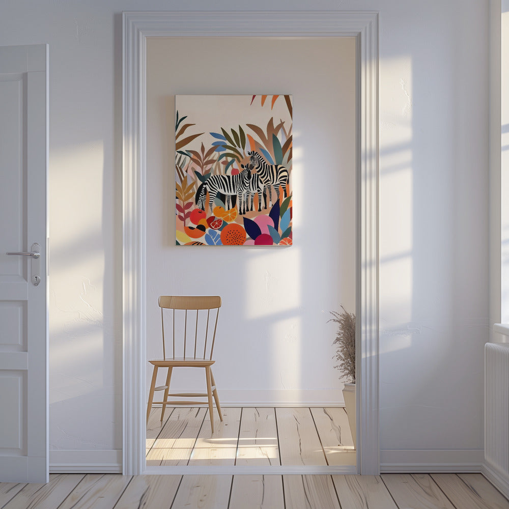 Three Zebras | Canvas