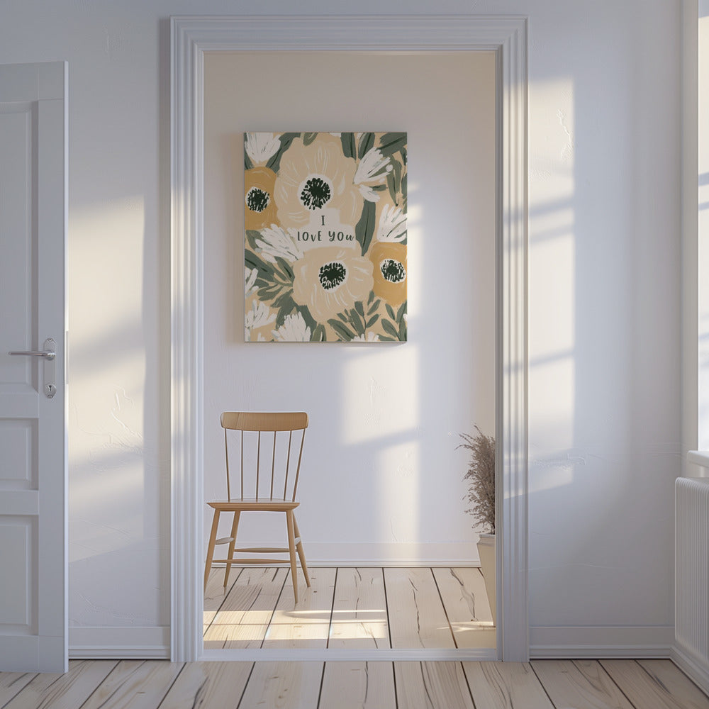 Floral Love Note | Canvas