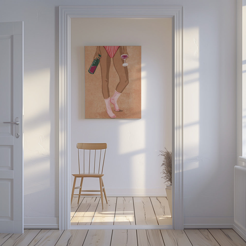 Wine and socks | Canvas