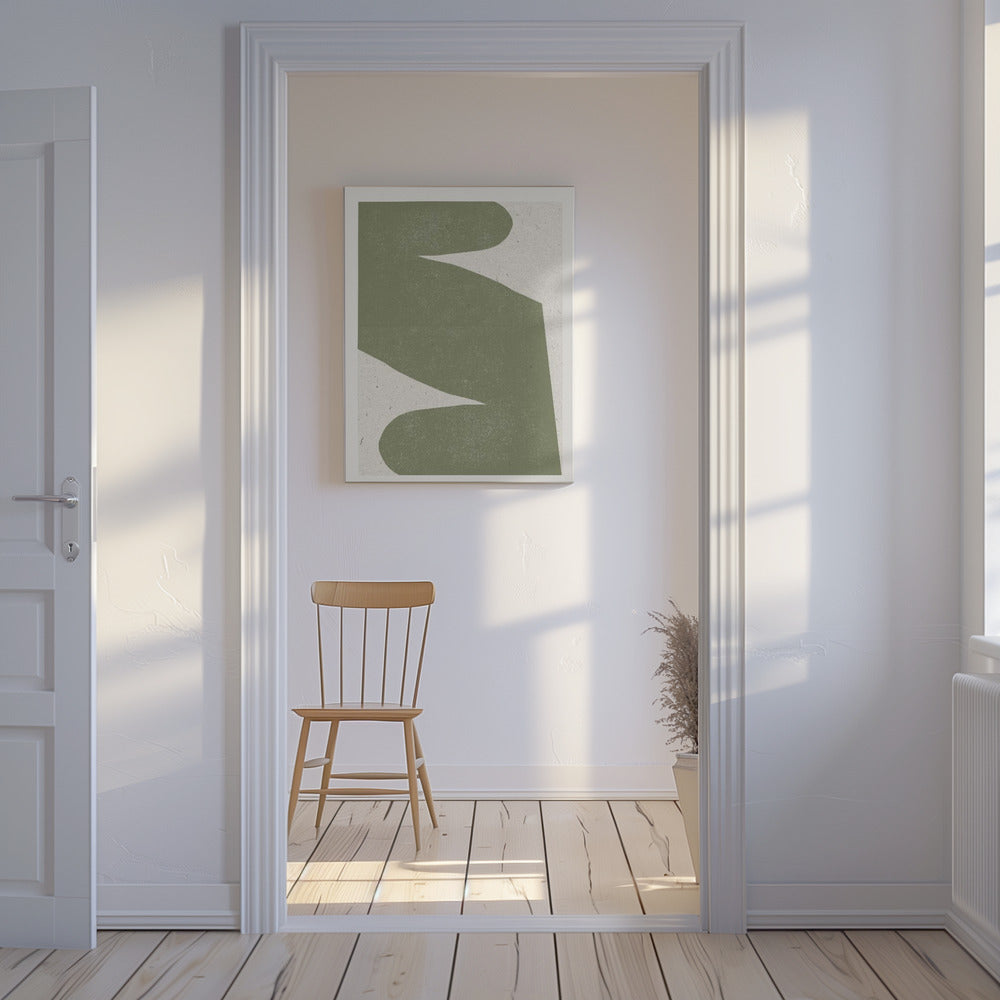 Gentle Green Flow | Canvas