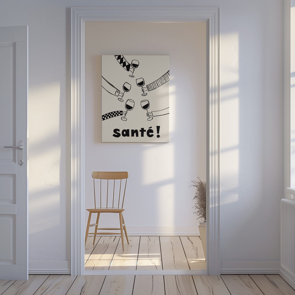 Santé Wine Party with Friends | Canvas