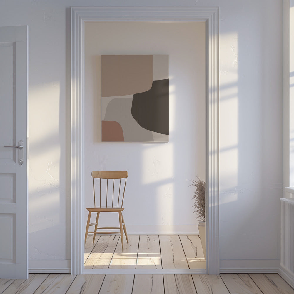 Organic Shapes in Earthy Tones | Canvas