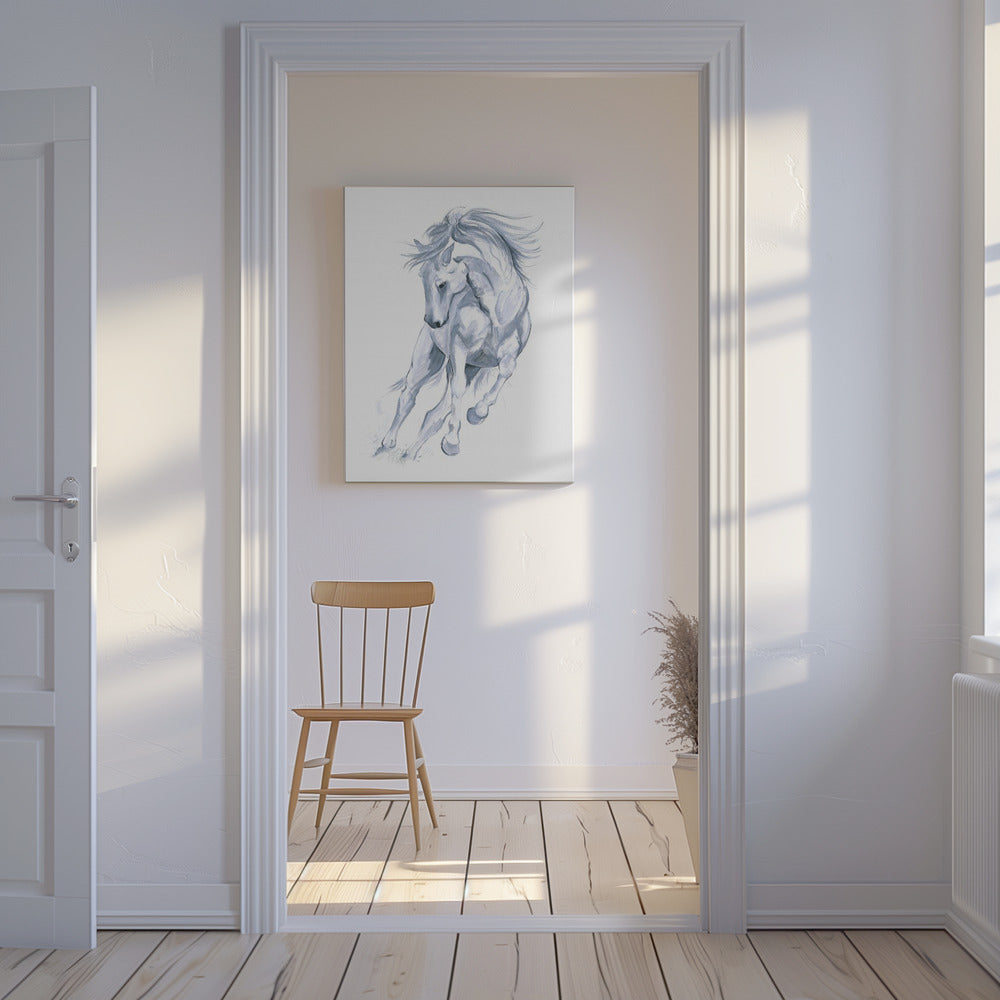 Horse Running Abstract | Canvas