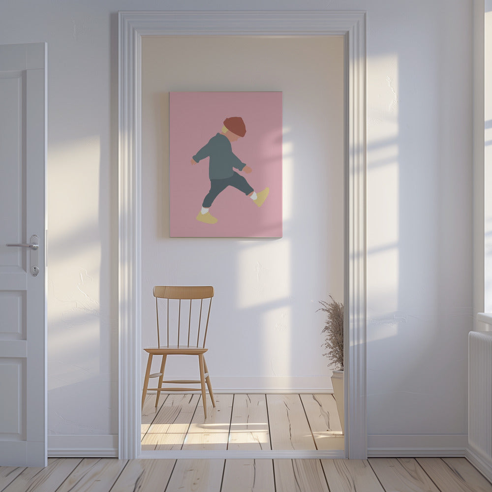 Tamo - Walking Boy Silhouette | Canvas