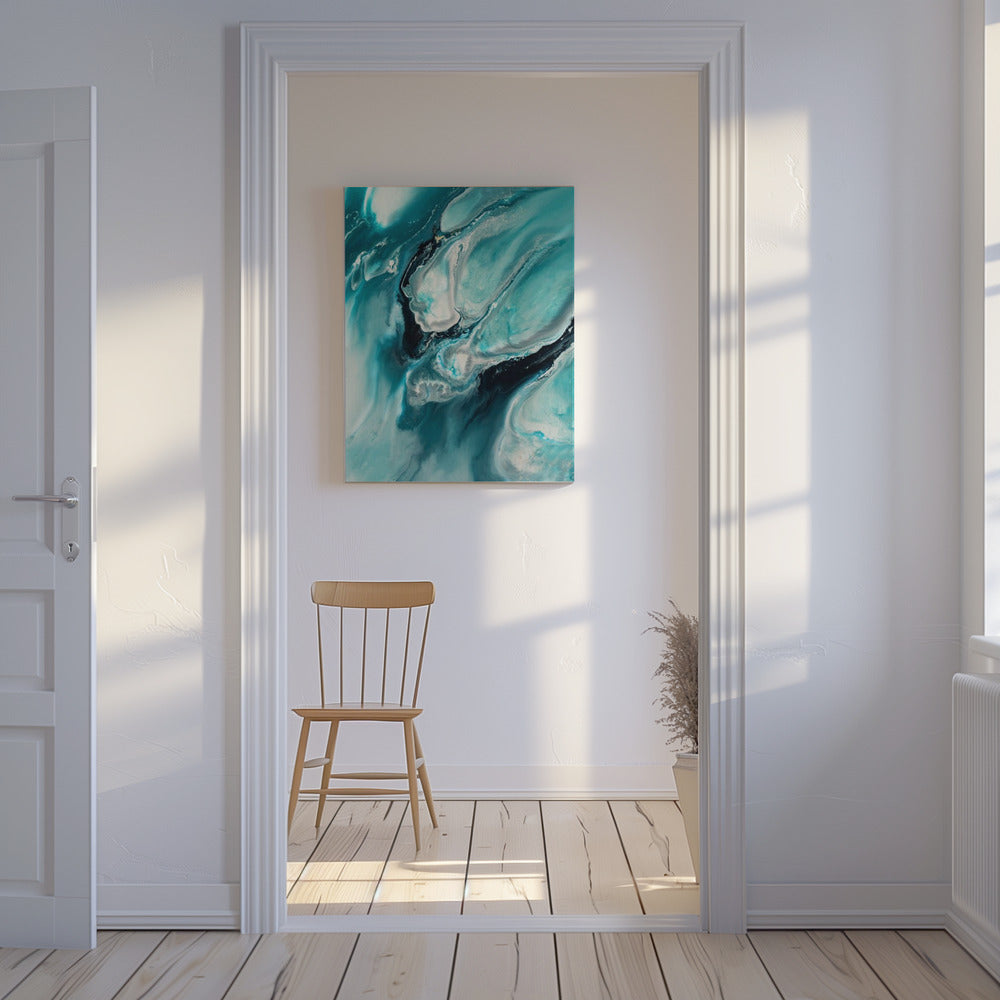 Ocean Teal Aqua Turquoise "Ocean Teal" | Canvas