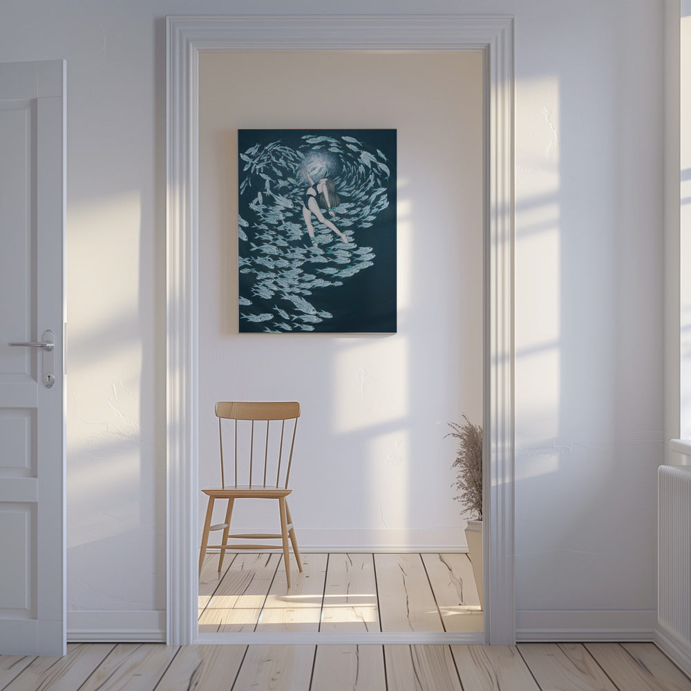 Even Fish Love the Sea Colour | Canvas