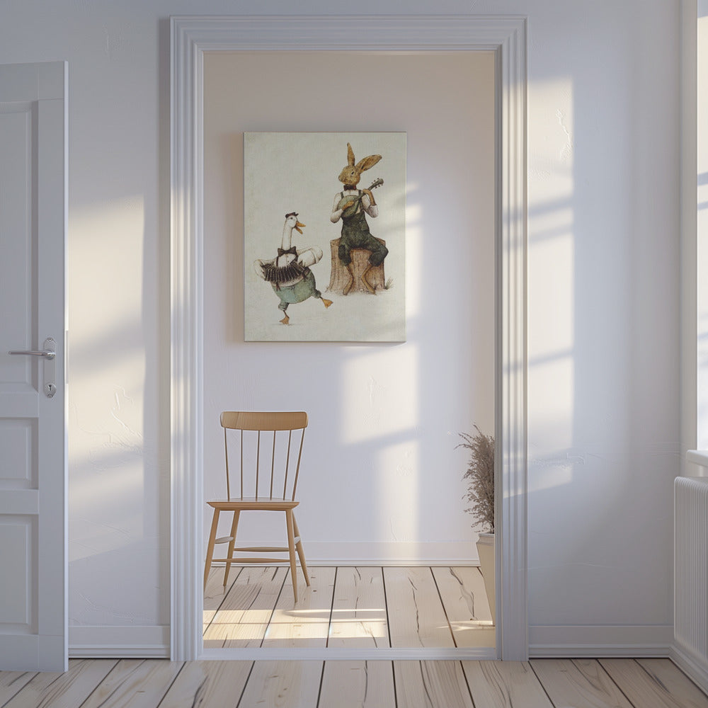 Feathered & Furry Harmony | Canvas