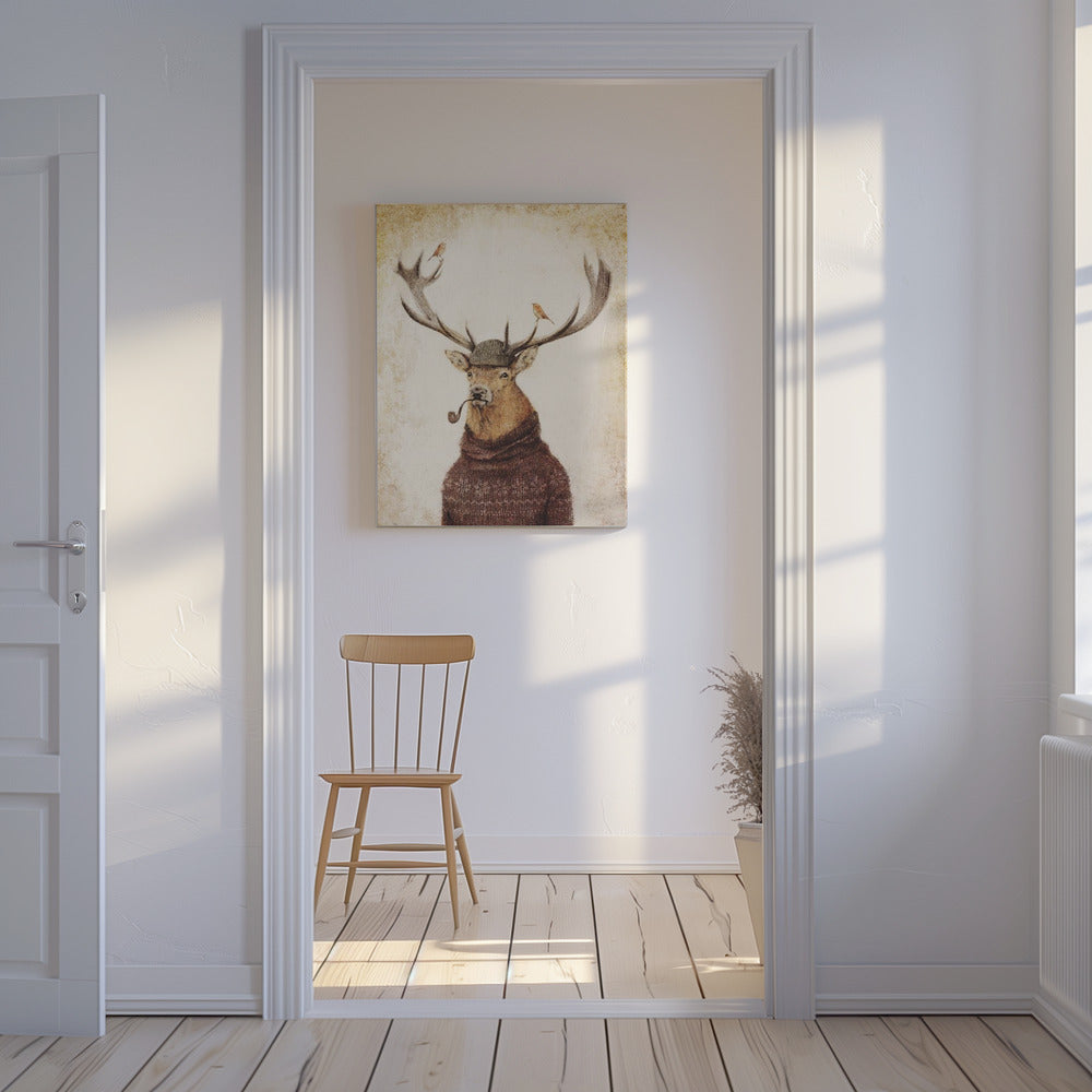 Winter Stag | Canvas
