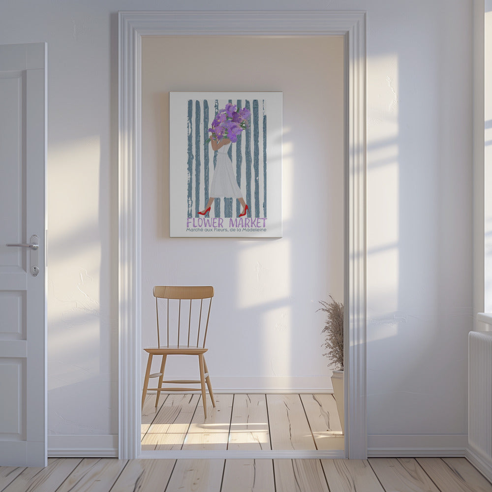 Flower Market Marche aux fleurs Paris | Canvas