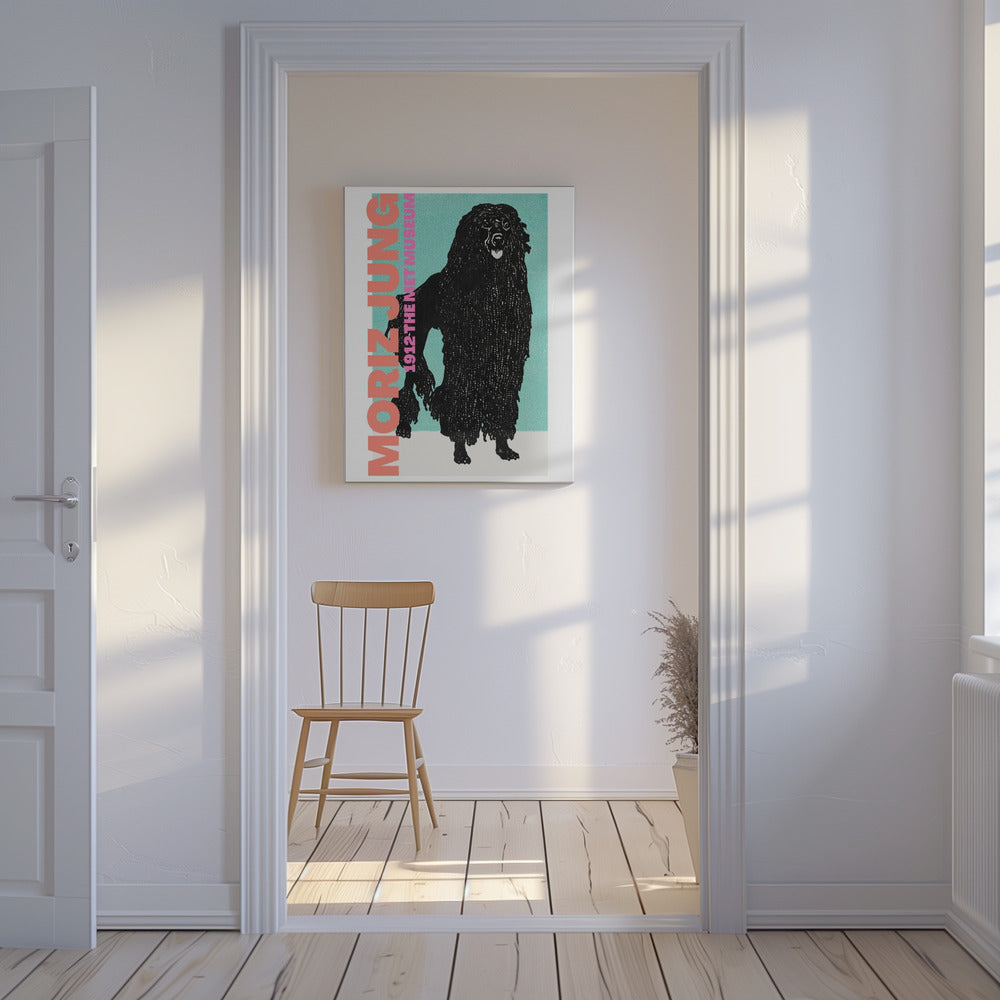 Stylized Black Dog | Canvas