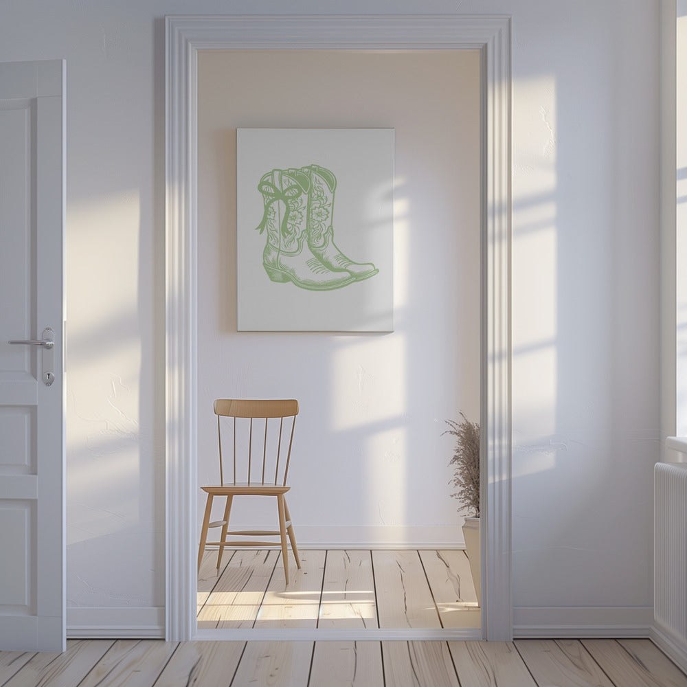 Floral Cowboy Boots | Canvas