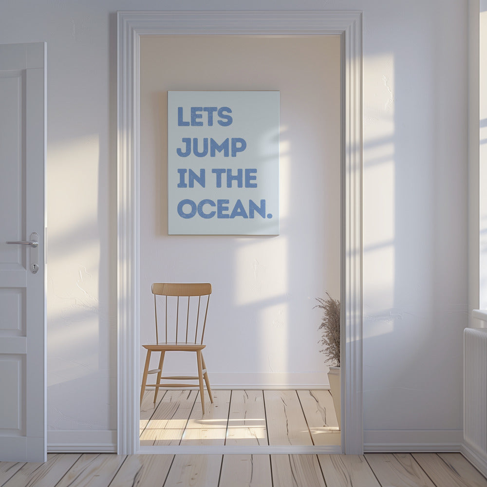 Lets Jump In the Ocean | Canvas